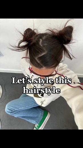 Creative Two Buns Hairstyle Tutorial