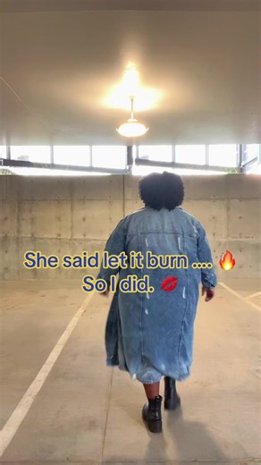 Just a plus size baddie serving confidence, natural curls, and slow motion energy. 🔥 ✨ The way confidence hit when you stop dimming your light! 💡 #letitburn energy only. #plussize #slowmo #confidence #maincharacter