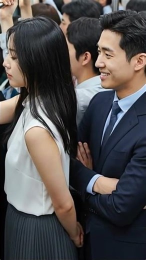 Crowded Subway During Rush Hour Japan #aiart #japan #japanrushhour #subway #tokyo #japanbus #crowded