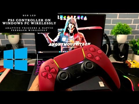 How to Use PS5 Controller On Windows PC | Adaptive Triggers & Haptic Feedback Wirelessly🔥