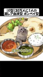 ​【30万人に1人】あなたが「O型」だと思っているそれ、実は違う血液型かも…？【ボンベイ型】 #血液型あるある #cat #猫ミーム