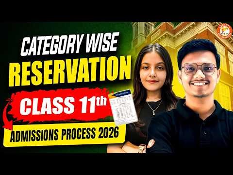 11th Admission Process 2026 - Category Wise Reservation | FYJC Admission Full Details By Radha Mam