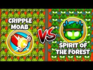 Unlimited Cripple MOAB vs Infinite Spirit of the Forest! (Modded BTD 6)