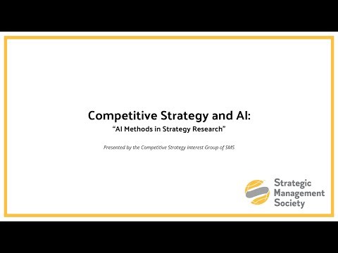 Competitive Strategy and AI: AI Methods in Strategy Research