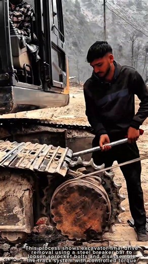 Excavator Final Drive Removal Work Tool Track System #worktool