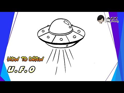 How to draw UFO step by step