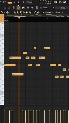 underground rage melody (midi) - this melody feels illegal - late night piano roll