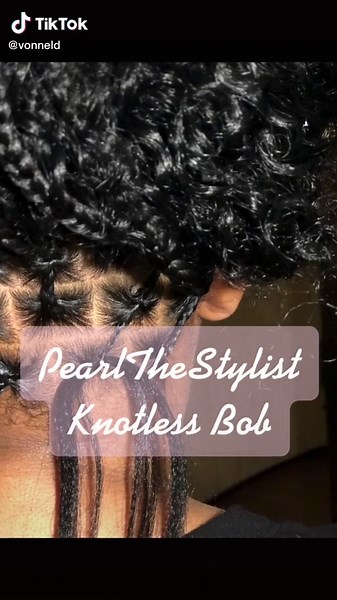 Knotless Bob Style Tutorial by Pearl the Stylist