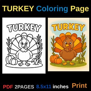 turkey, fall, Thanksgiving, harvest, animal, autumn, coloring, printable pages