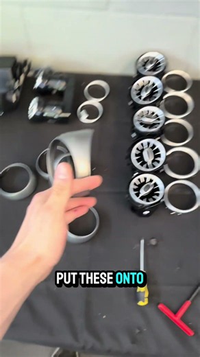 Mercedes C-Class AMG Dash Trim & Vents !! 😮‍💨🔥 #cartok #mercedes #carmodifications