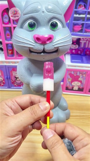 ASMR Whistling Popsicle Snack Time with Grey Cat Figure ASMR Videos