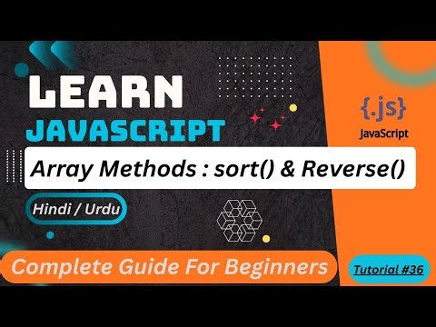 JavaScript Array Sort & Reverse Tutorial in Hindi / Urdu