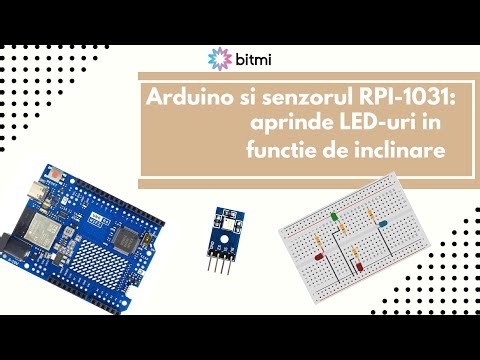 Arduino R4 si senzorul RPI 1031: aprinde LED-uri in functie de inclinare | Bitmi.ro ✅