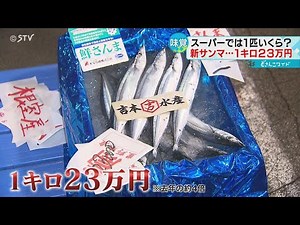 １匹５千円以上！初競りの超高級サンマをスーパーで販売 その行き先は…北海道