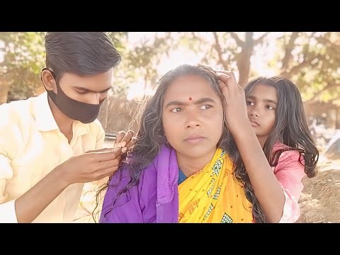3 Members Nitpicking / Lice Picking Indian Traditional Head Picking By Hands | Group Nitpicking