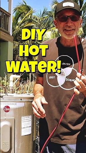 OFF-GRID HOT WATER MADE EASY on SOLAR! #ecohabs #homesteading #solarwaterheater #DIY #offgridliving