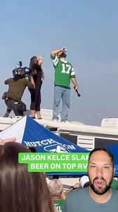 Owning an RV comes with some maintenance. One of the annual maintenance items is to inspect your roof. You need to inspect where the roof meets the front cap and the rear cap and all the protrusions. Make sure you reseal as necessary, the last thing you want is a soft spot. Many posts credited (.@laurrenodonnell) as the one who captured this shot. #jasonkelce #rvmaintenance #camping #tailgating | New Jersey Outdoor Adventures with Patrick