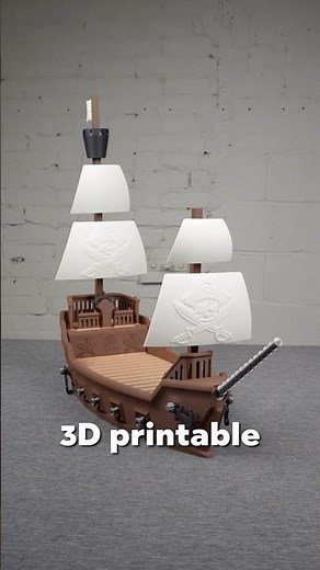 This pirate ship was 3D printed