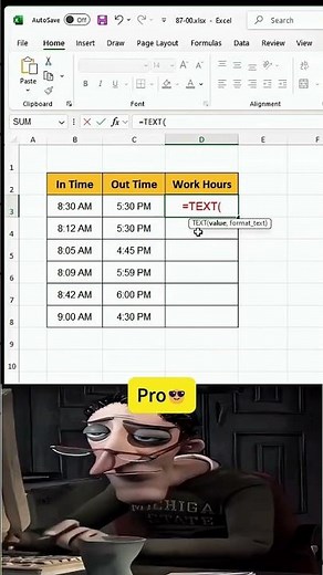 Quick & Easy Time Difference Calculator💡#excel#exceltips#tutorials