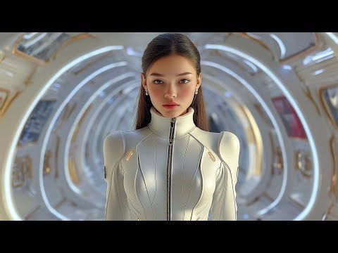 Luxury of the Golden Future City 3100 | Relaxing Sci-Fi Cinematic Visuals | 4K