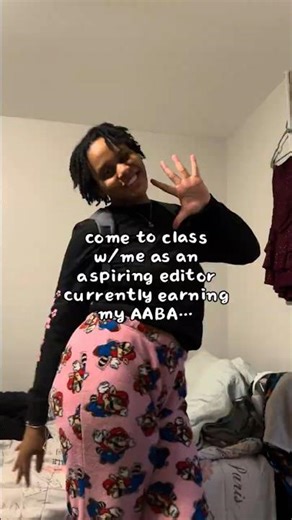 PRODUCTIVE 5-9 as a business student 📄 (who wants to be an editor..) #college #studymotivation