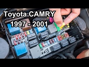 DIAGRAM of FUSES and RELAYS of Toyota CAMRY XV20 year 1997 to 2001. Free.