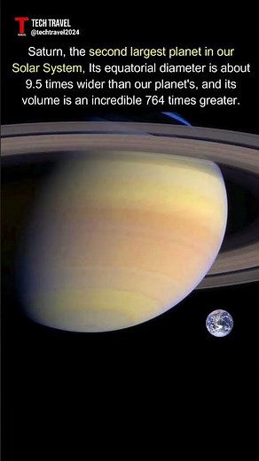 764 Earths Could Fit Inside Saturn. #saturn #planet #universe