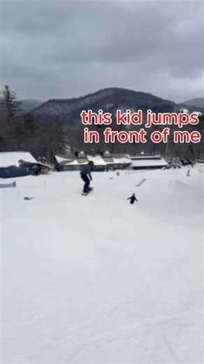 always look before you drop #snowboarding #skiingfails #skiing