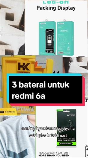 3 Rekomendasi Baterai untuk Redmi 6A