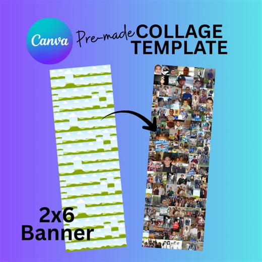 I put together a little tutorial on how to make a digital collage banner in Canva! This is to make a 2x6 banner from CVS or Walgreens. Great for birthday parties or events. I have a link available to my Canva Template I made for a small fee, to help you save time! Find that here under DIGITAL PRODUCTS https://lnk.bio/ginaccreates #canvatutorial #collagediy #cvsbanners #posterprints #birthdayparty #canvatemplate | Gina C. Creates