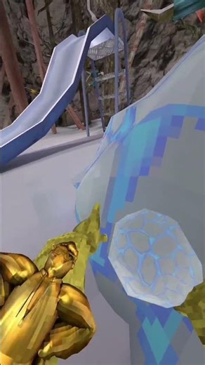 How to jump high with the snow ball in Gorilla Tag!#gaming #gorillatag #gorillatagquest #tutorial