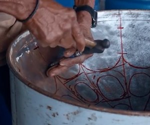 The Incredible Process of Making a Steelpan Drum by Hand