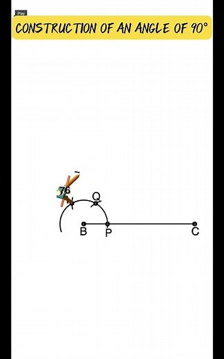 How to construct 90 degrees angle with compass and ruler ?
