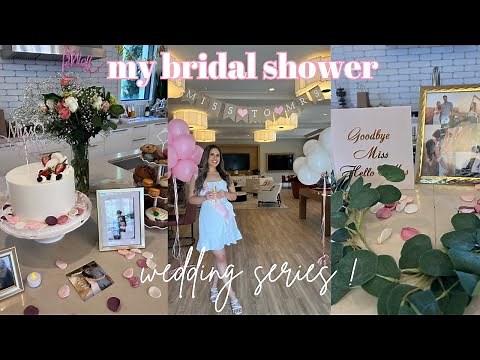 BRIDAL SHOWER VLOG *surprise* | decorations, games ideas, espresso martini recipe, (wedding series)