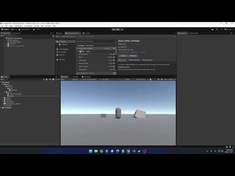 A simple test of my character controller setup as a Unity module custom package.