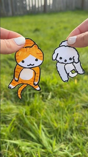 DIY paper dolls ! #creative #diy #papercrafts #aesthetic #paperart #cute #kawaii #tutorial #craft