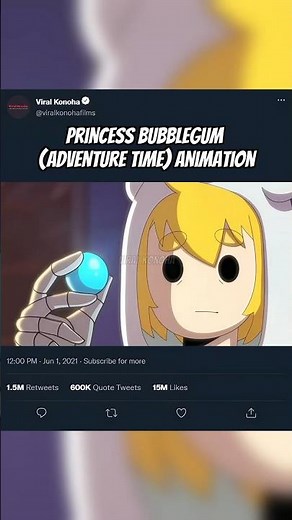 Princess Bubblegum - Adventure Time Animation 4K | #adventuretime #finnthehuman #marceline