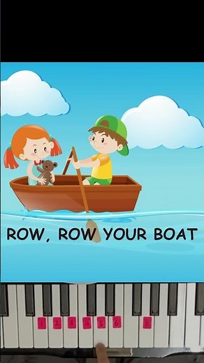 Row, Row, Row Your Boat Piano Tutorial #shorts Rhythm and Keys #pianotutorial #piano