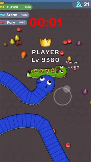 WORMS CLASH io, Game Ular, Boss FIGHT Level MAX, Best Gameplay 54 #shorts #gameplay #snakeclash