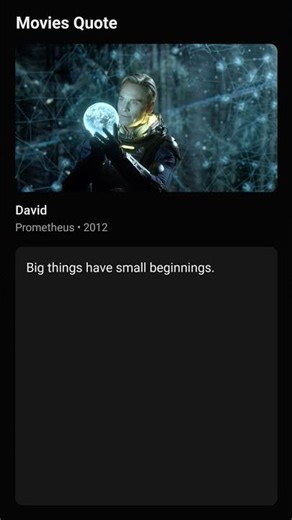 Prometheus Quote | David