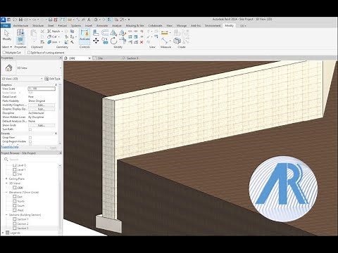 9 Retaining Wall Revit 2024 Tutorial