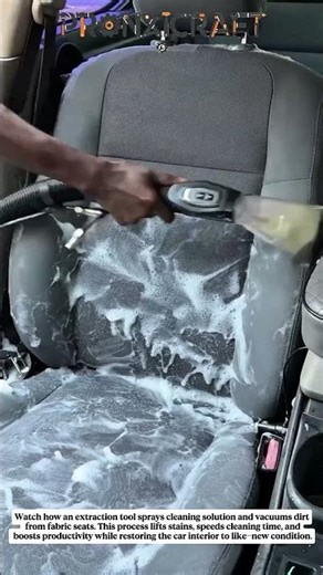 Deep Cleaning Car Seats with Extraction Tool | Satisfying Interior Detailing