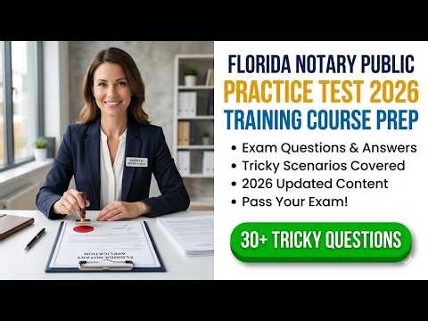 Pass the 2026 Florida Notary Exam | FL Notary Practice Test Questions and Answers Prep