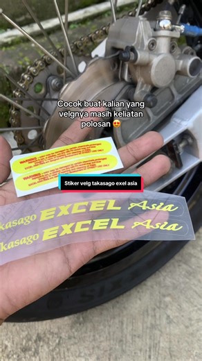 Stiker Velg Takasago Excel Asia di Bawah 15 Ribu
