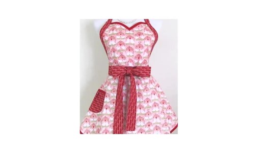 Love Dove Valentine Sweetheart Apron, Retro 1950s Fit-flare Style, Handmade - Etsy
