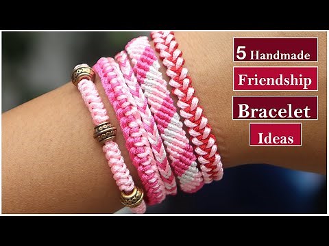 5 Handmade Friendship Bracelets Ideas| How To Make Thread Bracelet At Home |DIY Jewelry|Creation&you