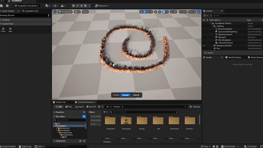 UE5 - Scriptable Tool + Niagara Draw Fire