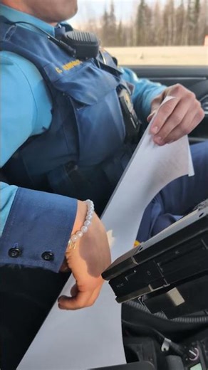 Alaska State Trooper Construction Speed Enforcement