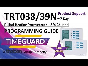 Timeguard TRT038N & TRT039N Programming Instructions