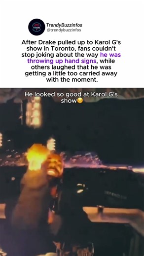 Drake’s Hand Signs at Karol G’s Toronto Show Have Fans Laughing #drake